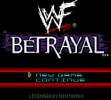 WWF Betrayal (USA, Europe) Title Screen